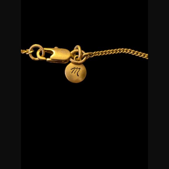 Madewell Gold Tone Seed Bead Fringe Small Tassel Dainty 28" Long Necklace - Picture 10 of 11